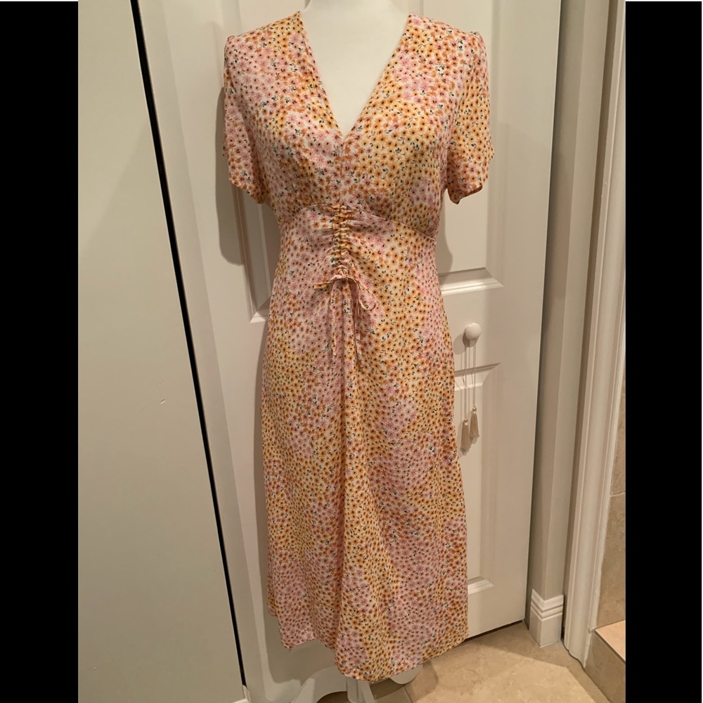 Cotton On Gathered Front MIDI Dress